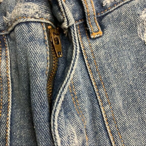 BULLHEAD DENIM COMPANY Women’s Denim Distressed Shorts Blue Size 23 - Picture 5 of 11